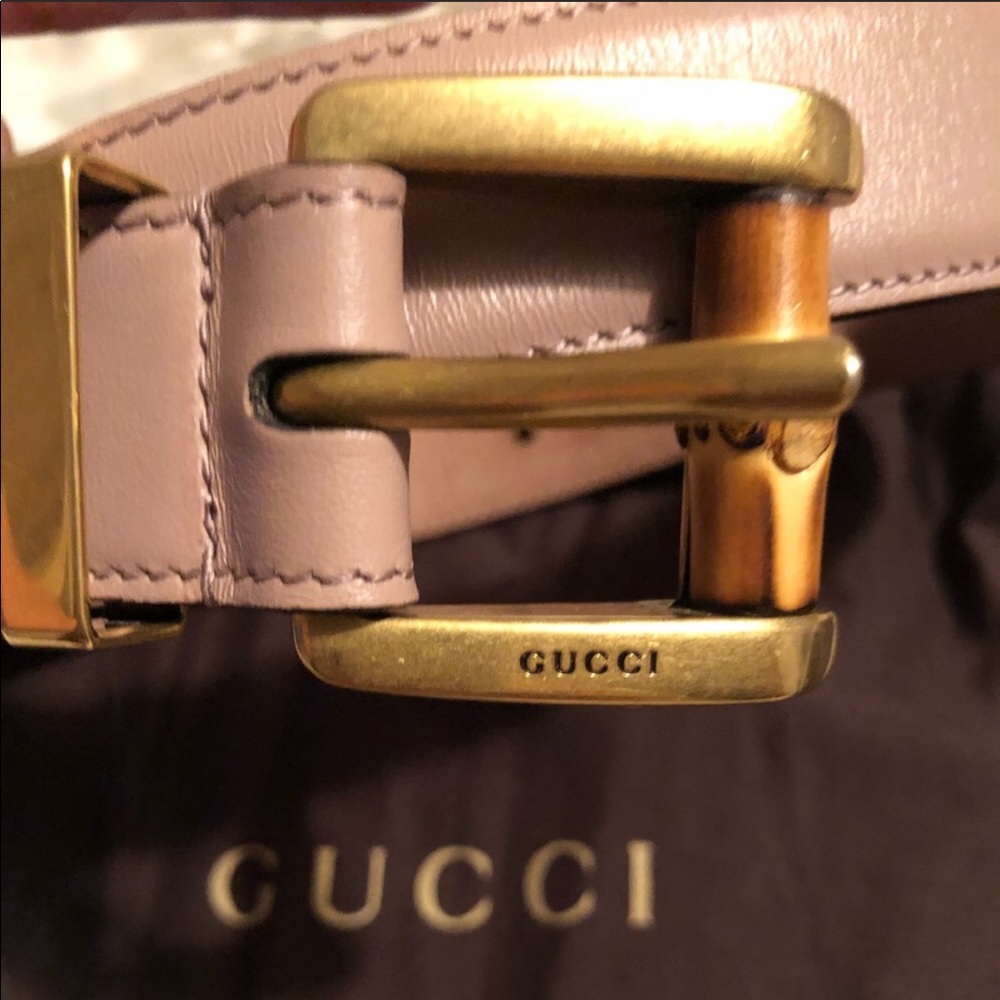 💕 Authentic Leather Bamboo Gucci Belt 💕
